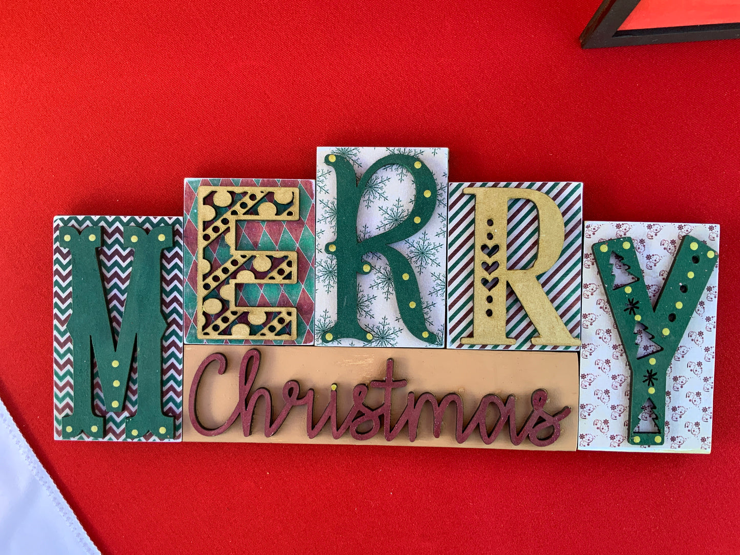 Merry Christmas Wood Sign