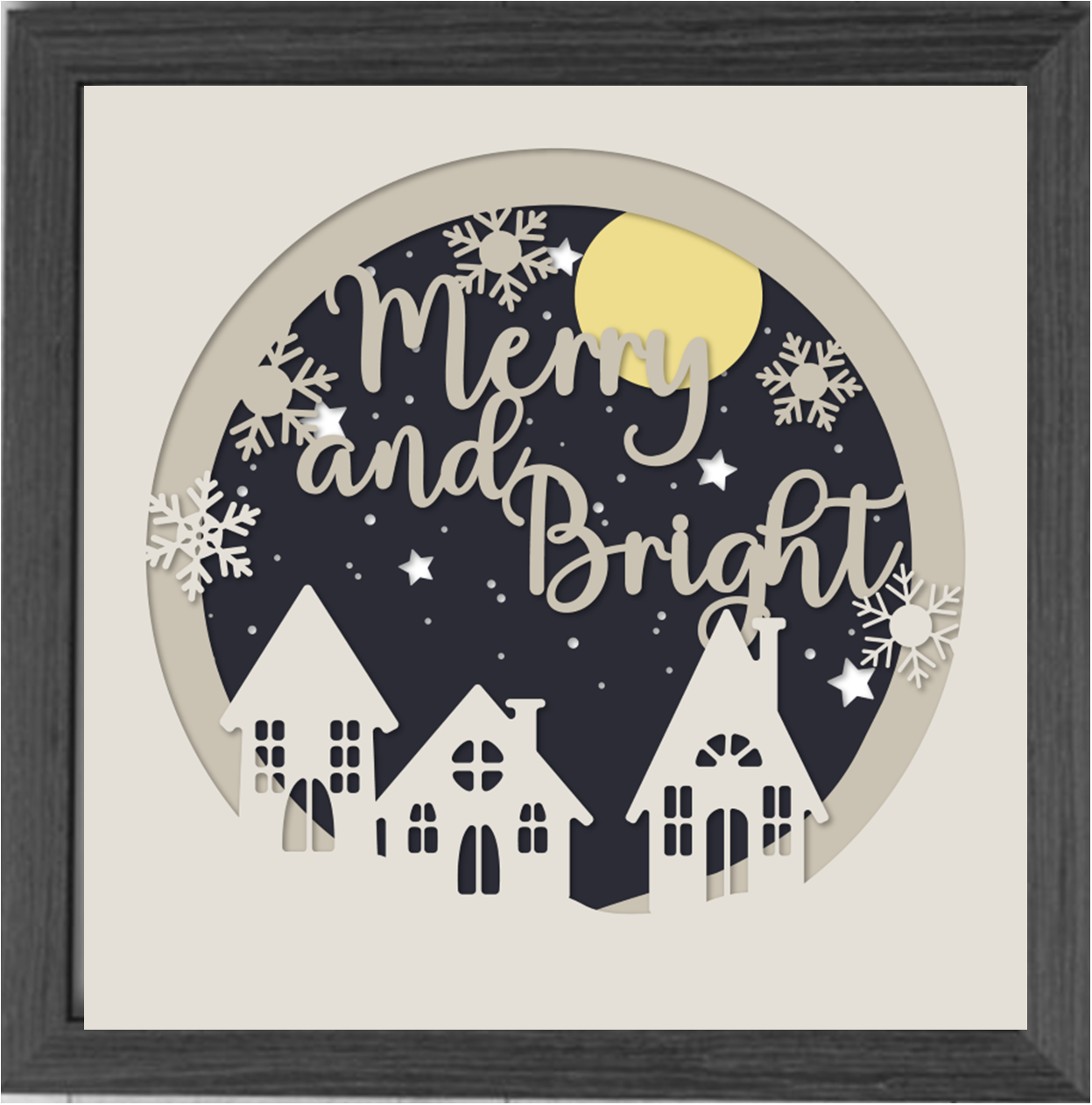 Christmas Merry & Bright Shadowbox
