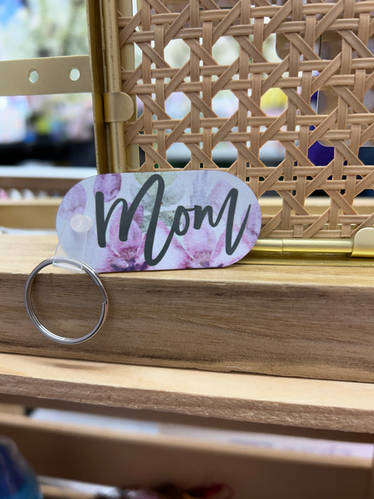 Mom Keychain (pink)