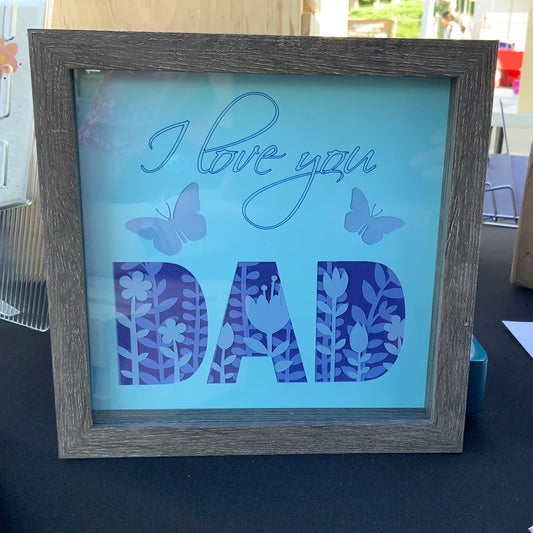 I Love You Dad Shadowbox