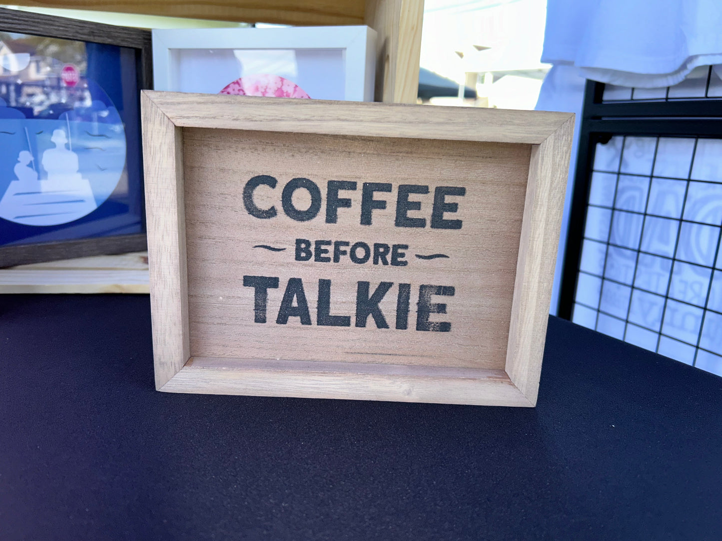 5x7 Coffee Before Talkie Frame