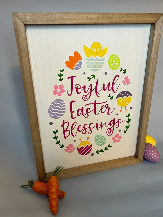 Handcrafted Easter Blessings - Framed