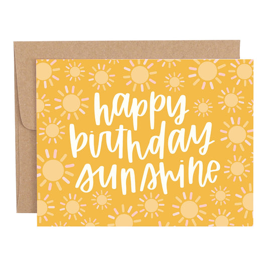 Happy Birthday Sunshine Greeting Card