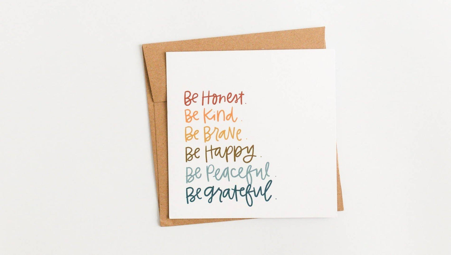 Be Grateful Friendship Greeting Card